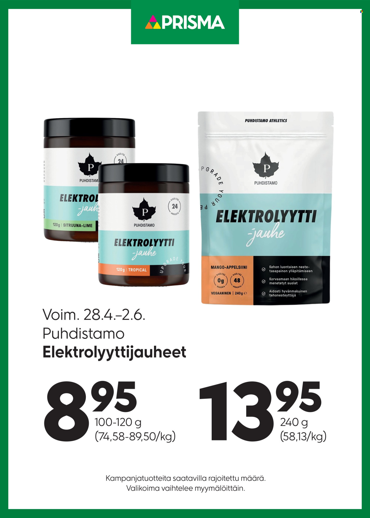 Prisma tarjoukset - 28.04.2026 - 02.06.2026. Sivu 1