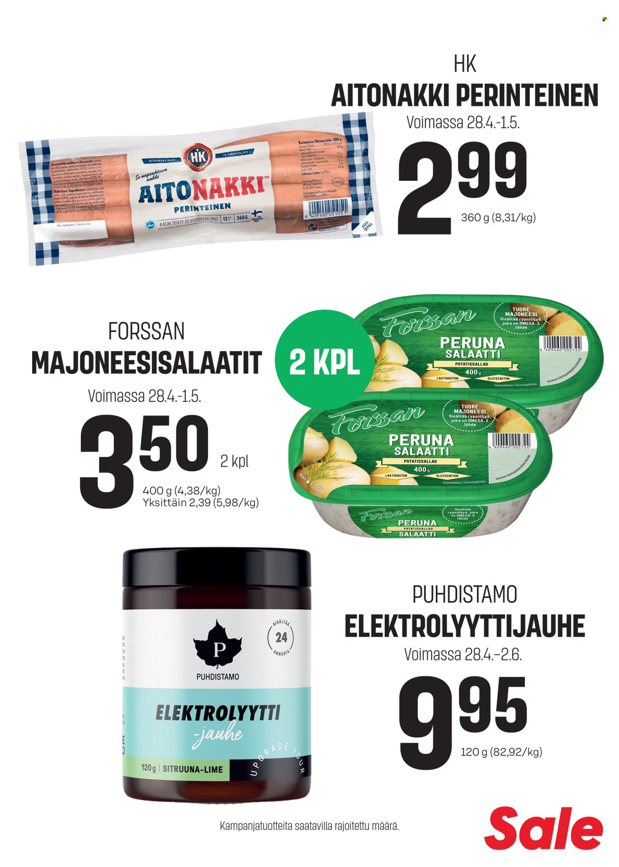 Sale tarjoukset - 28.04.2026 - 01.05.2026. Sivu 1