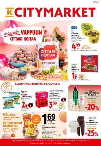 K-citymarket tarjoukset  - 27.04.2026 - 29.04.2026.
