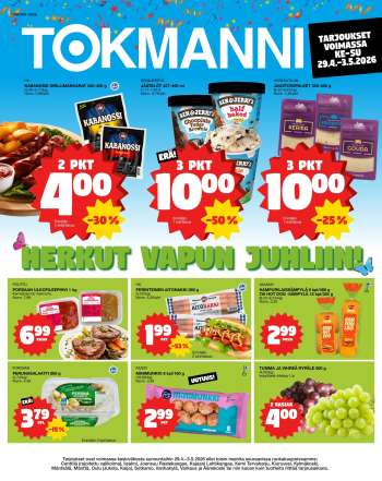 Tokmanni tarjoukset  - 29.04.2026 - 03.05.2026.
