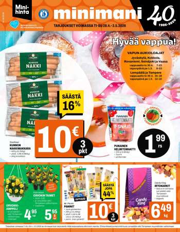 Minimani tarjoukset  - 28.04.2026 - 03.05.2026.