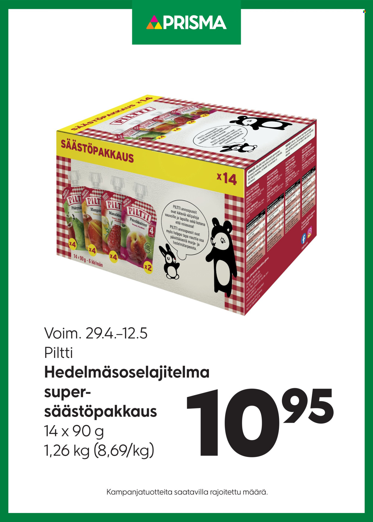 Prisma tarjoukset - 29.04.2026 - 12.05.2026. Sivu 1