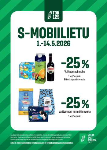 Sale tarjoukset  - 01.05.2026 - 14.05.2026.