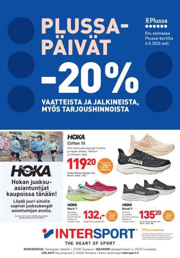 Intersport tarjoukset  - 04.05.2026 - 04.05.2026.