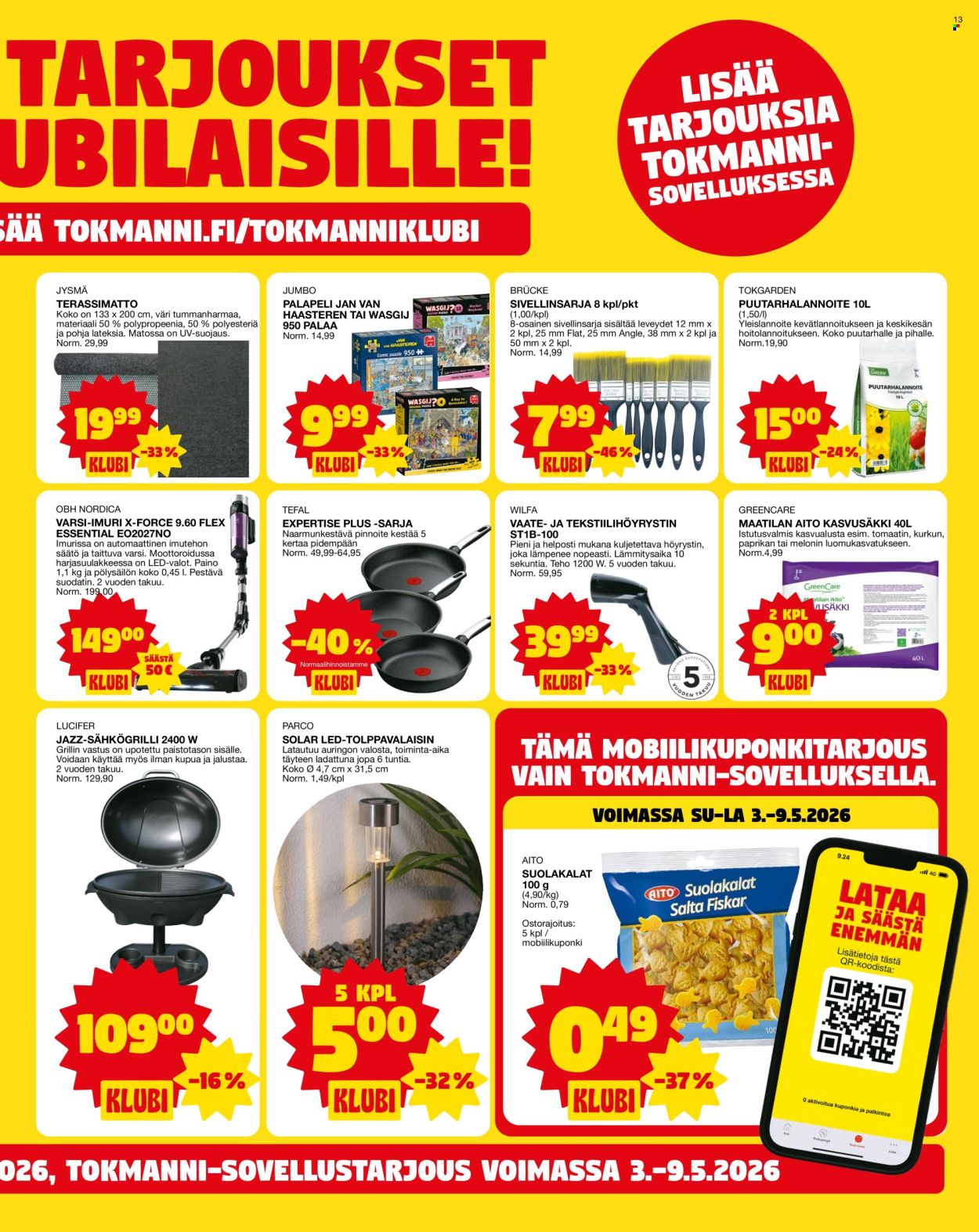 Tokmanni tarjoukset - 04.05.2026 - 10.05.2026. Sivu 13