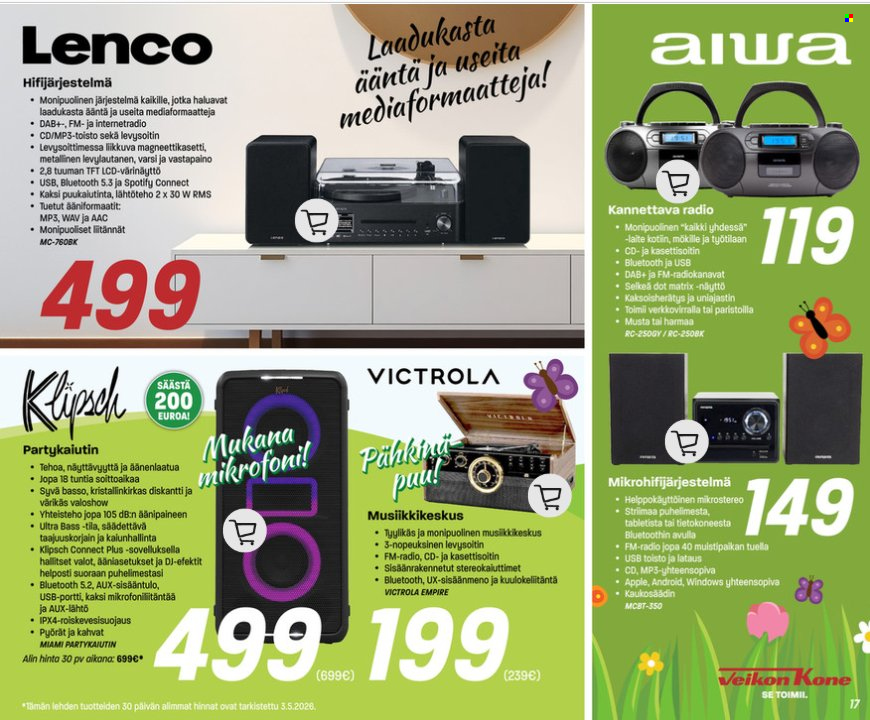 Veikon Kone tarjoukset - 04.05.2026 - 17.05.2026. Sivu 17