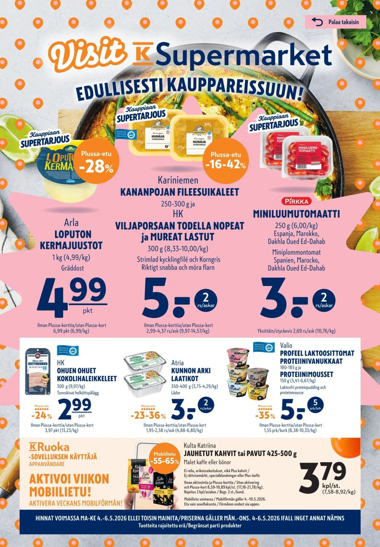 K-Supermarket tarjoukset - 04.05.2026 - 06.05.2026. Sivu 1