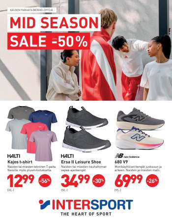 Intersport tarjoukset  - 13.05.2026 - 25.05.2026.