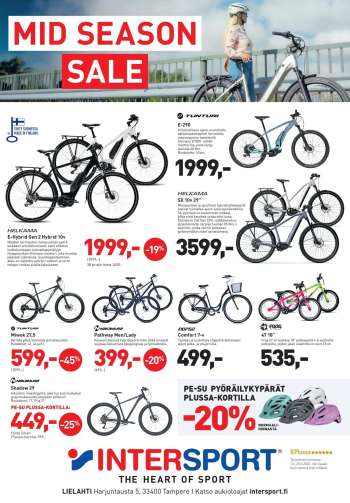 Intersport tarjoukset  - 13.05.2026 - 25.05.2026.