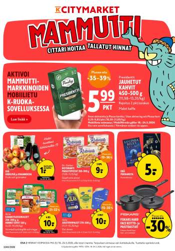 K-citymarket tarjoukset  - 18.05.2026 - 24.05.2026.