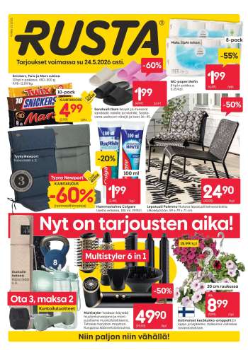 Rusta tarjoukset  - 18.05.2026 - 24.05.2026.