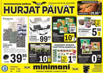 Minimani tarjoukset  - 18.05.2026 - 24.05.2026.