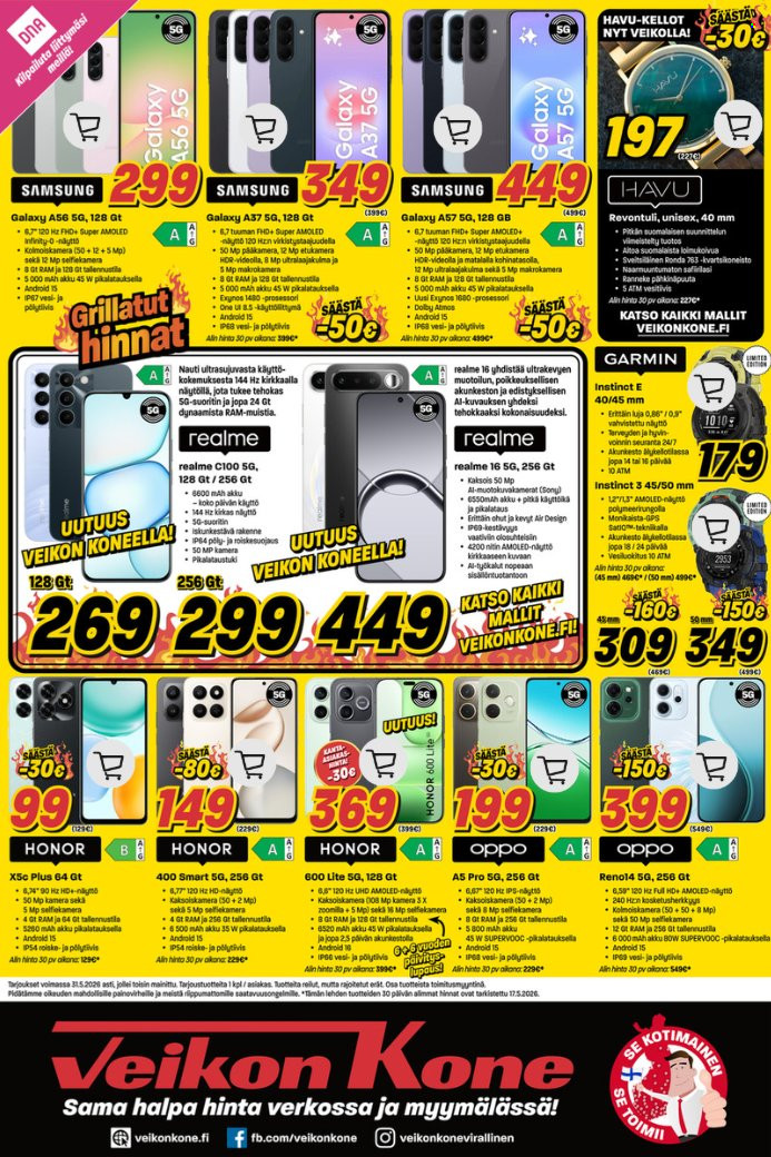Veikon Kone tarjoukset - 18.05.2026 - 31.05.2026. Sivu 8