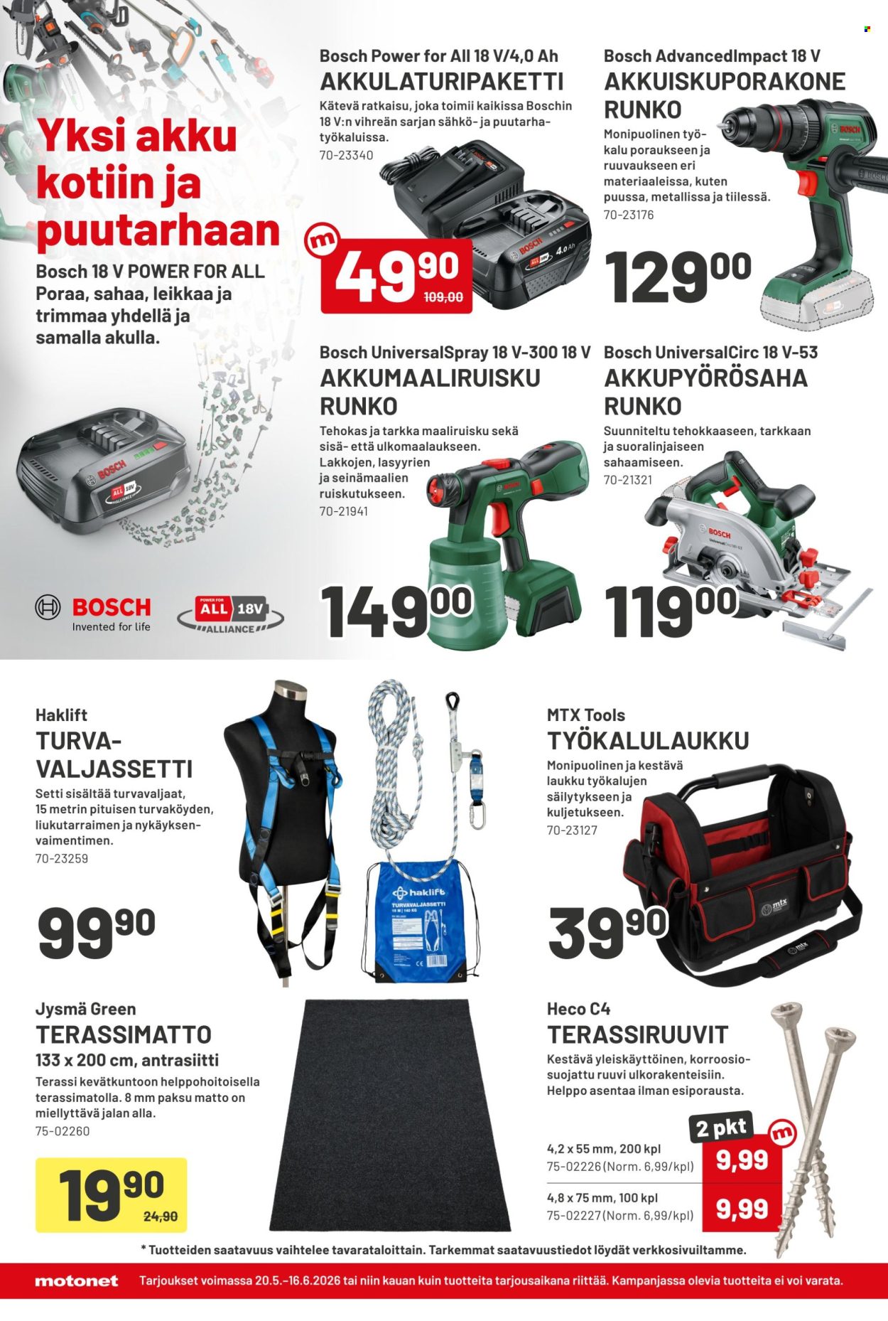 Motonet tarjoukset - 20.05.2026 - 16.06.2026. Sivu 10