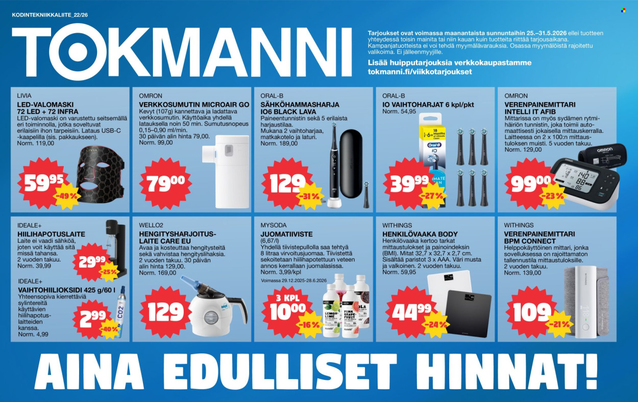 Tokmanni tarjoukset - 25.05.2026 - 31.05.2026. Sivu 1