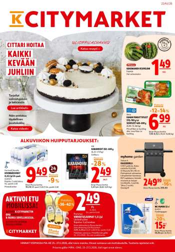 K-citymarket tarjoukset  - 25.05.2026 - 27.05.2026.