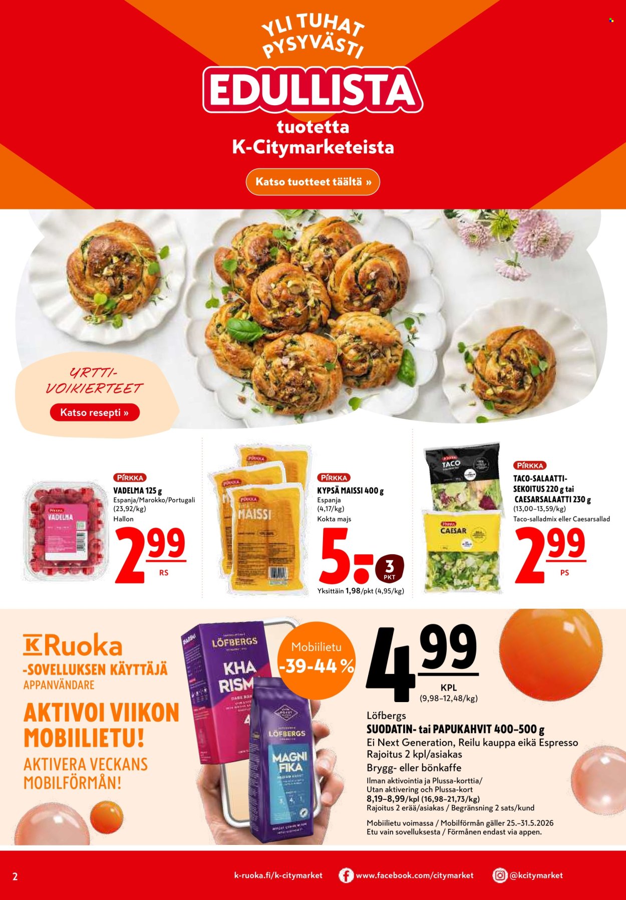 K-citymarket tarjoukset - 25.05.2026 - 27.05.2026. Sivu 2