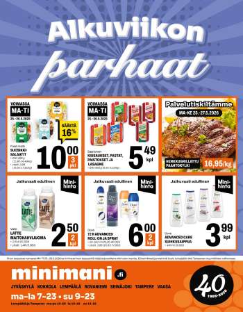 Minimani tarjoukset  - 25.05.2026 - 26.05.2026.