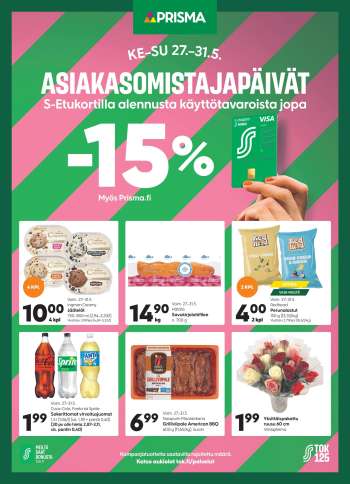 Prisma tarjoukset  - 27.05.2026 - 31.05.2026.