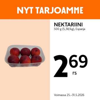 K-market tarjoukset  - 25.05.2026 - 31.05.2026.