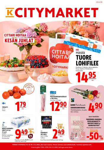 K-citymarket tarjoukset  - 28.05.2026 - 31.05.2026.