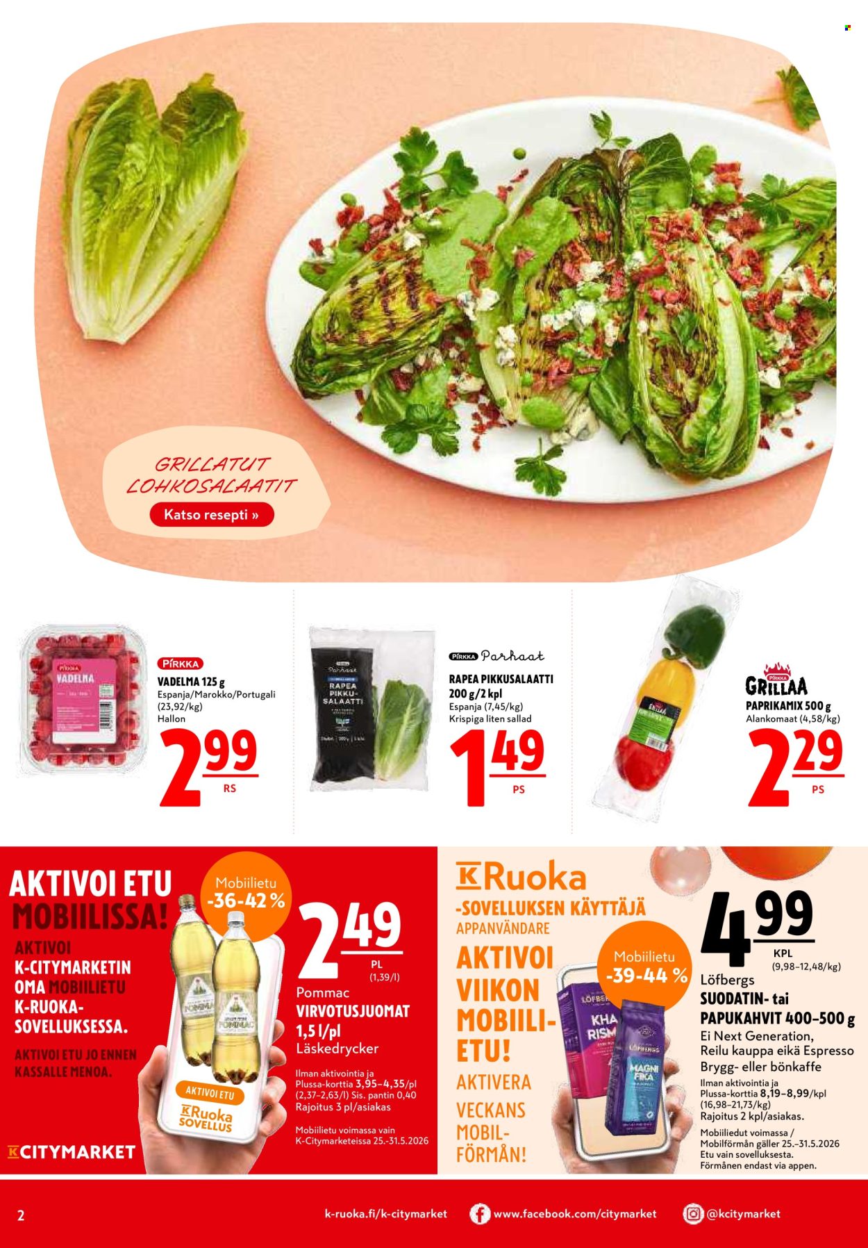 K-citymarket tarjoukset - 28.05.2026 - 31.05.2026. Sivu 2