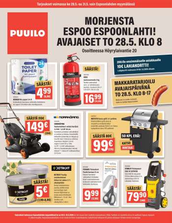 Puuilo tarjoukset  - 28.05.2026 - 31.05.2026.