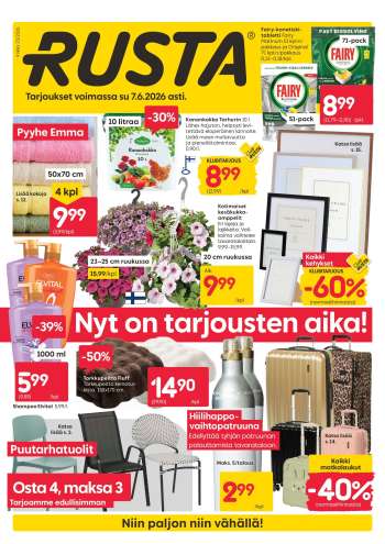 Rusta tarjoukset  - 01.06.2026 - 07.06.2026.
