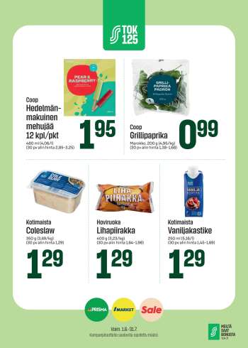 Sale tarjoukset  - 01.06.2026 - 31.07.2026.