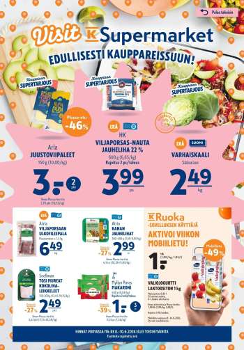 K-Supermarket tarjoukset  - 08.06.2026 - 10.06.2026.
