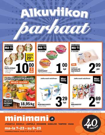 Minimani tarjoukset  - 08.06.2026 - 09.06.2026.
