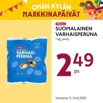 K-market tarjoukset  - 11.06.2026 - 14.06.2026.