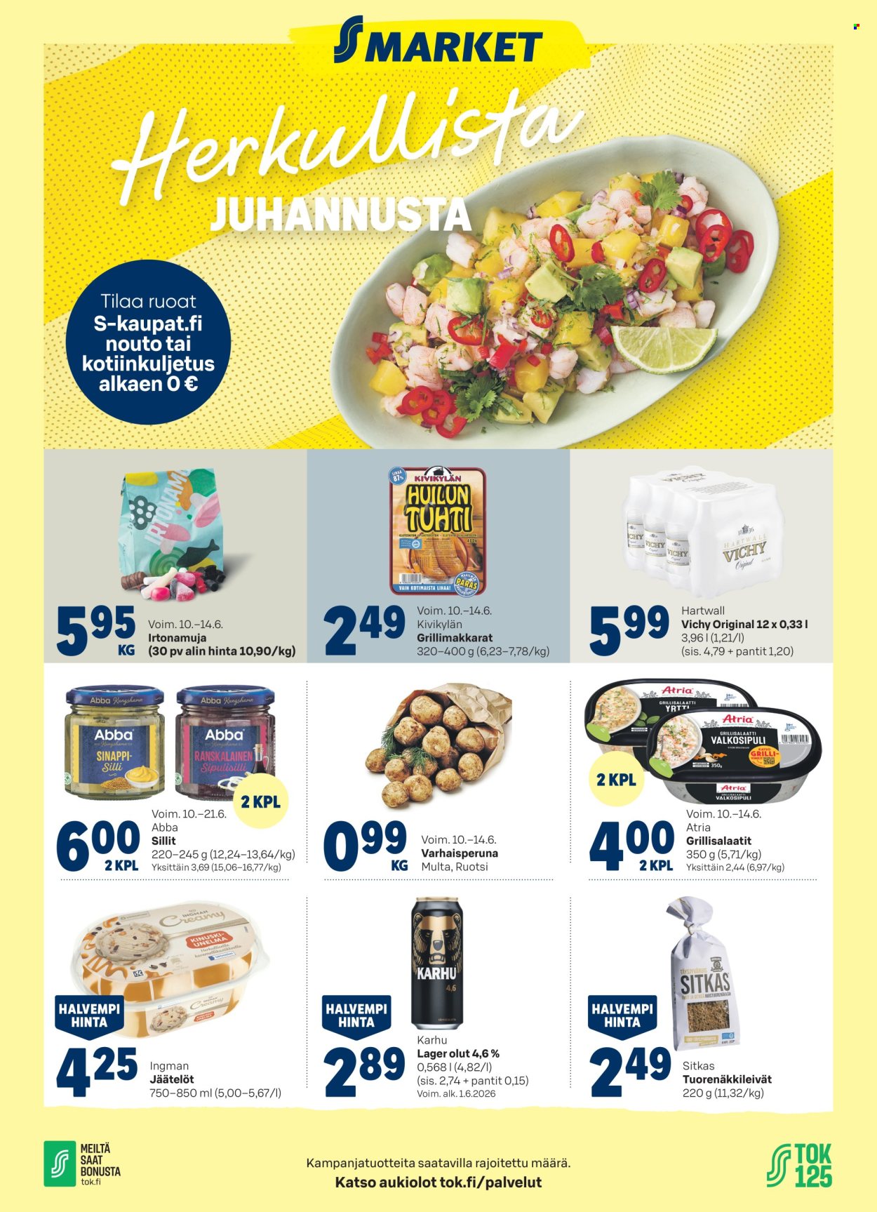 S-market tarjoukset - 10.06.2026 - 14.06.2026. Sivu 1