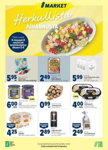 S-market tarjoukset  - 10.06.2026 - 14.06.2026.