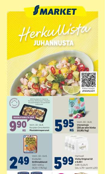 S-market tarjoukset  - 10.06.2026 - 14.06.2026.