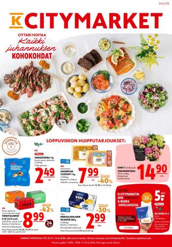 K-citymarket tarjoukset  - 11.06.2026 - 14.06.2026.