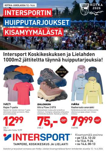 Intersport tarjoukset  - 12.06.2026 - 14.06.2026.