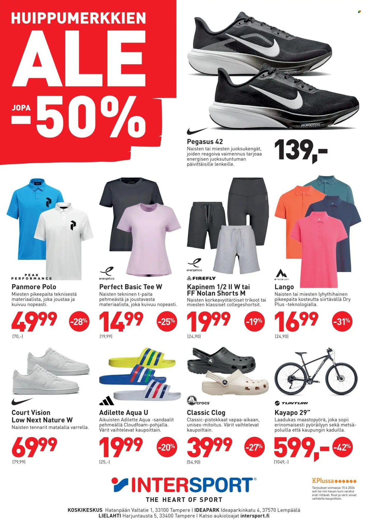 Intersport tarjoukset - 15.06.2026 - 15.06.2026. Sivu 1
