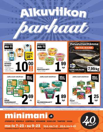Minimani tarjoukset  - 15.06.2026 - 16.06.2026.
