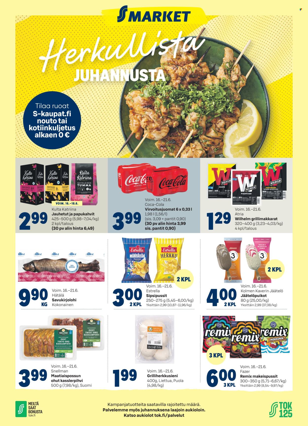 S-market tarjoukset - 16.06.2026 - 21.06.2026. Sivu 1