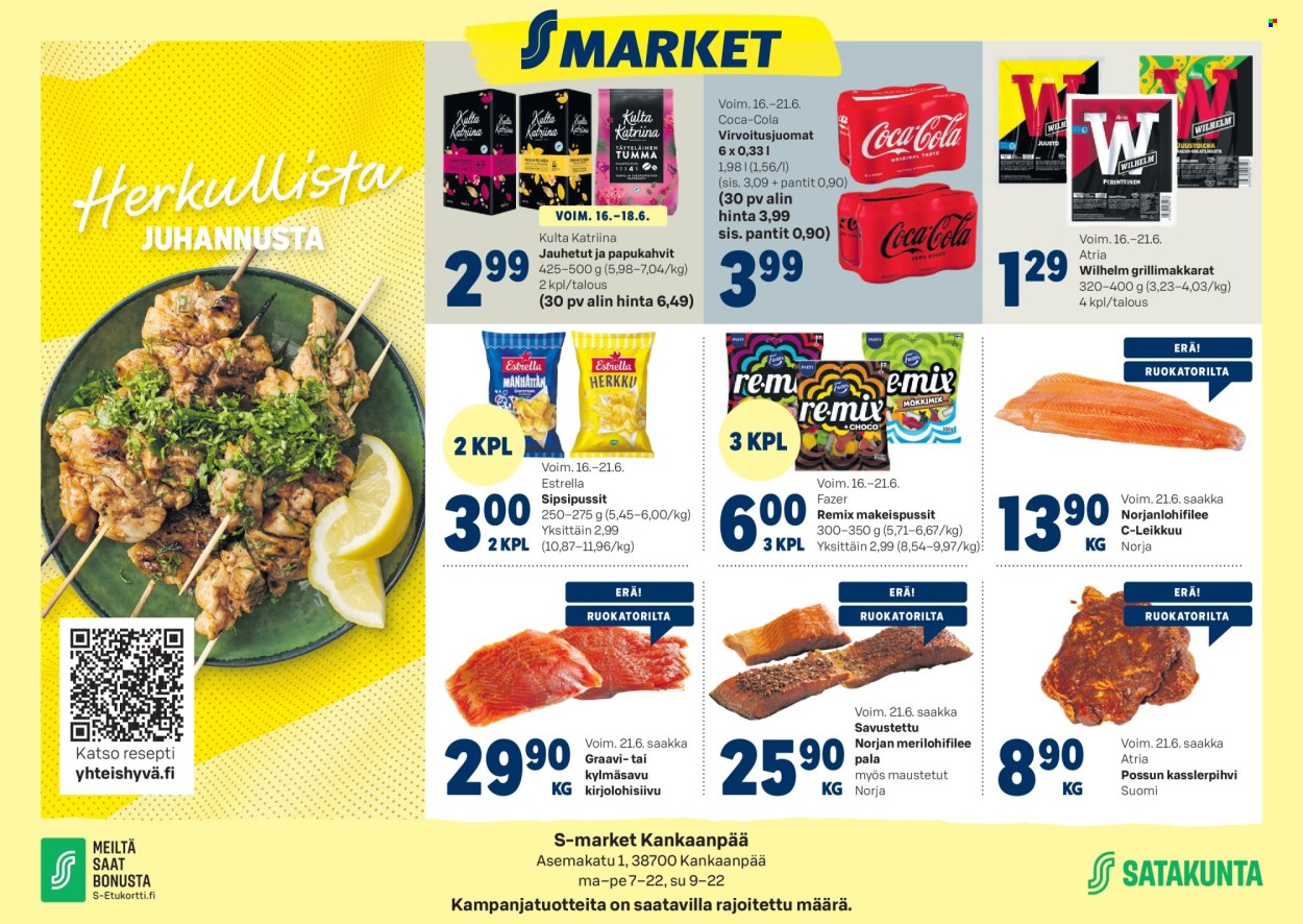 S-market tarjoukset - 16.06.2026 - 21.06.2026. Sivu 1