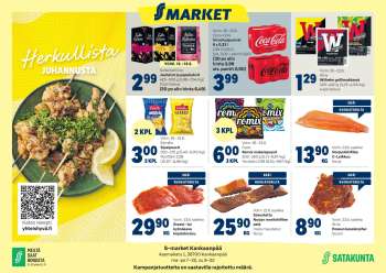 S-market tarjoukset  - 16.06.2026 - 21.06.2026.