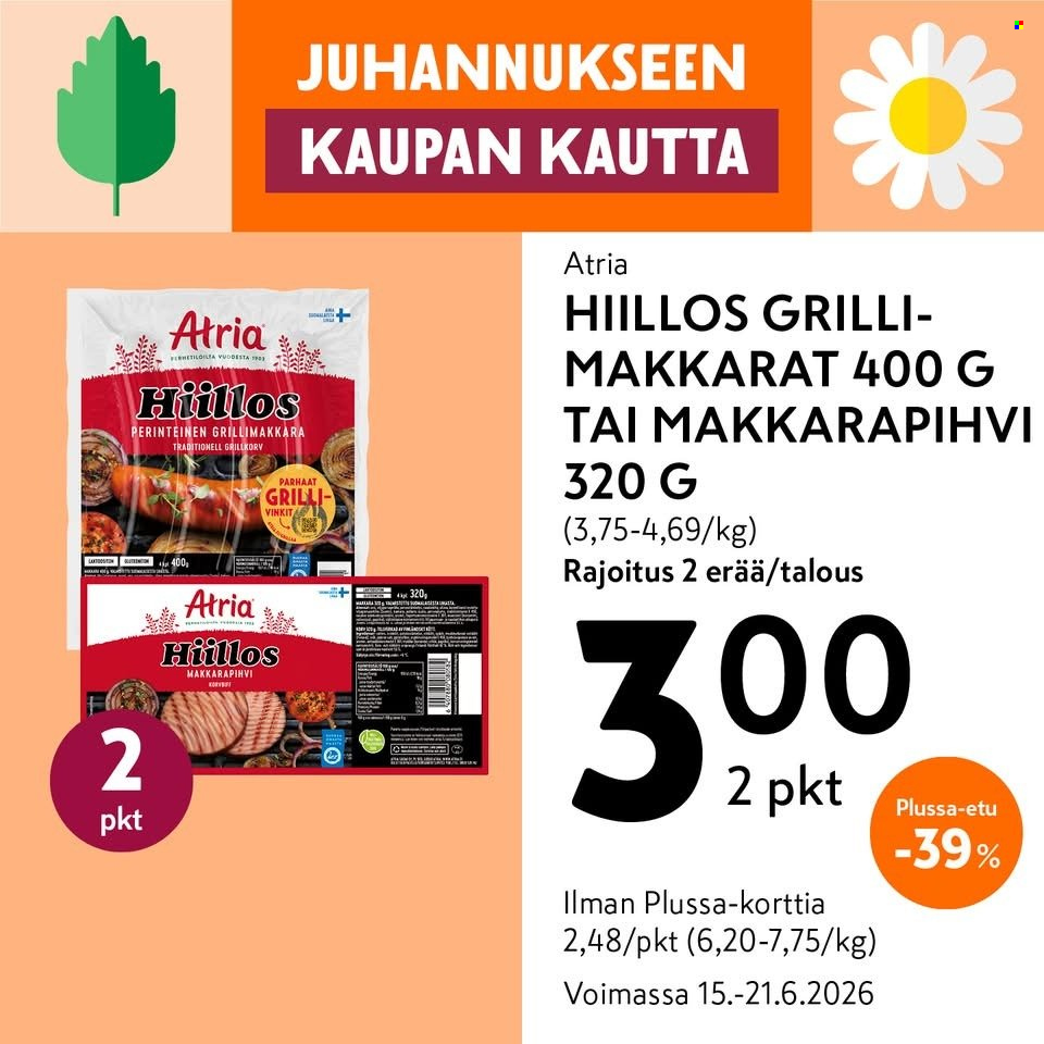 K-market tarjoukset - 15.06.2026 - 21.06.2026. Sivu 1