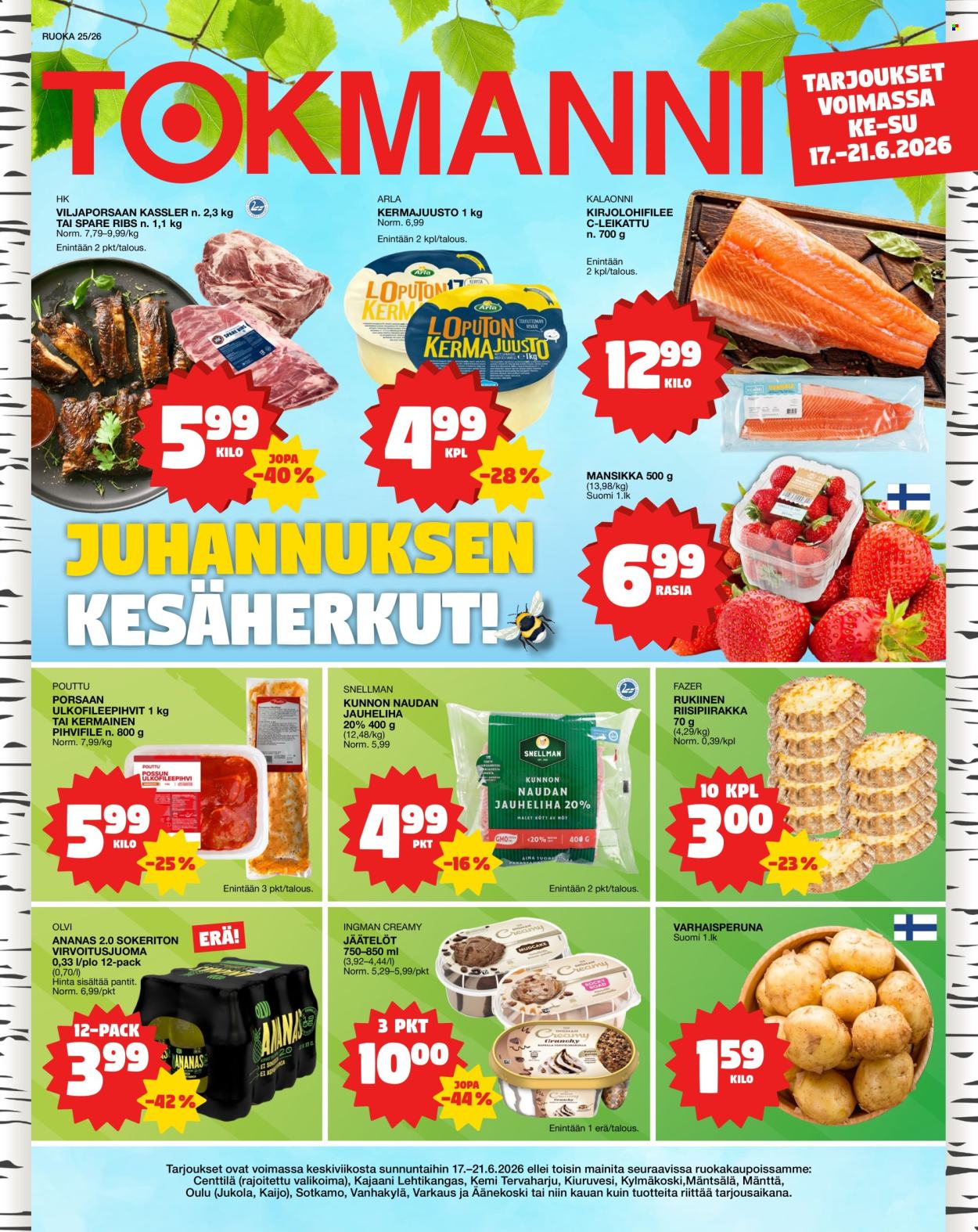Tokmanni tarjoukset - 17.06.2026 - 21.06.2026. Sivu 1