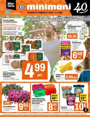 Minimani tarjoukset  - 16.06.2026 - 21.06.2026.