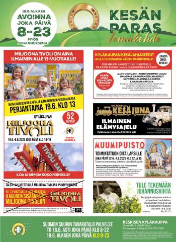 Tuuri tarjoukset  - 17.06.2026 - 23.06.2026.