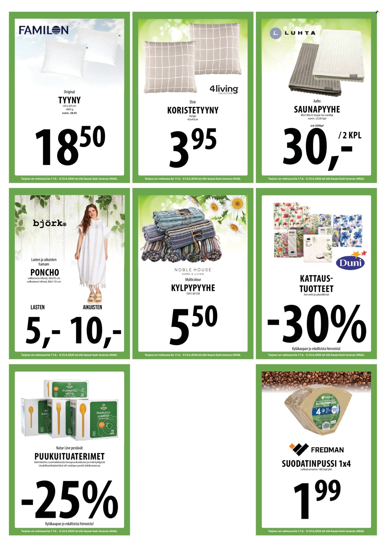Tuuri tarjoukset - 17.06.2026 - 23.06.2026. Sivu 18