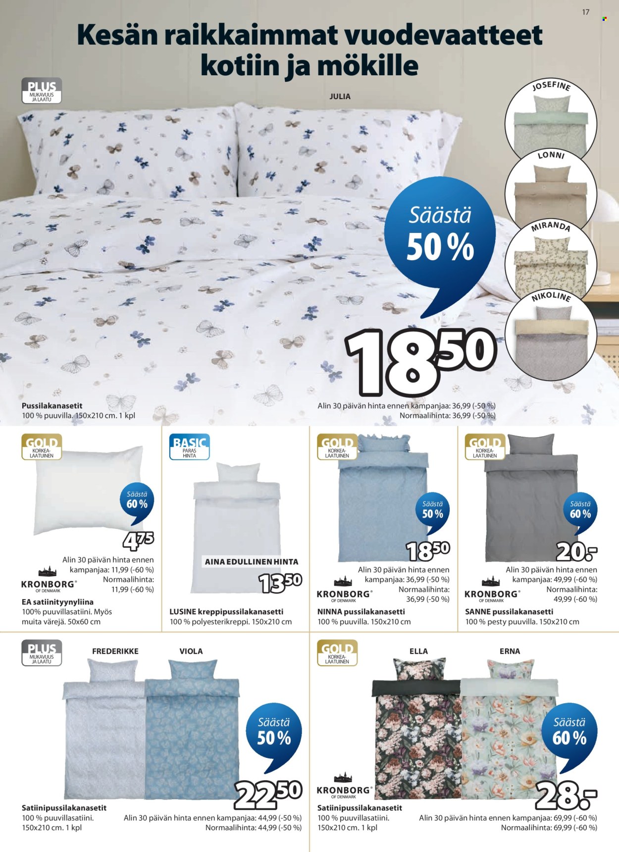 JYSK tarjoukset - 18.06.2026 - 22.07.2026. Sivu 17