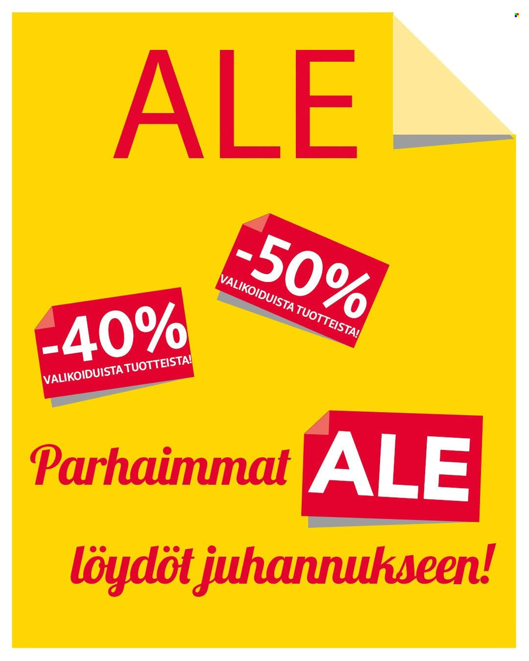 Kultajousi tarjoukset. Sivu 1