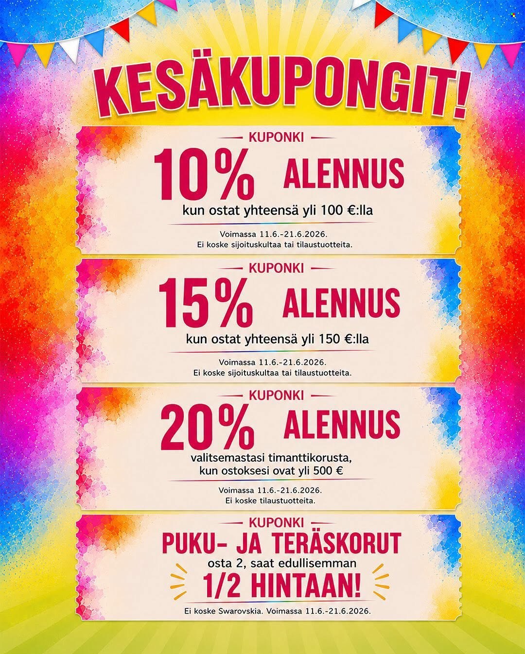 Kultajousi tarjoukset - 11.06.2026 - 21.06.2026. Sivu 5